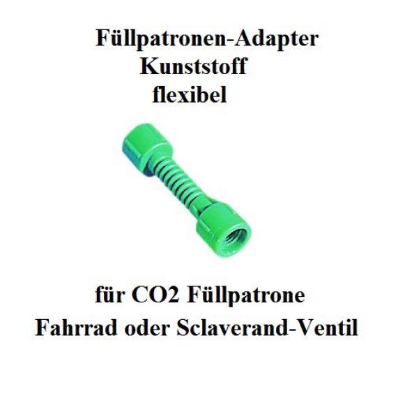 1x Adapter zu CO2 Füllpatrone für Fahrrad+Sclaverand Ventil TIP TOP REP & AIR