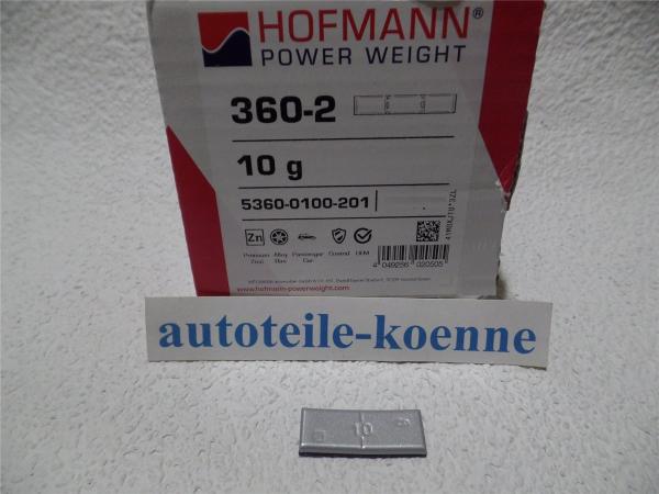 1x 10g Klebegewicht Hofmann Typ 360 Zink beschichtet Auswuchtgewicht OEM Linie