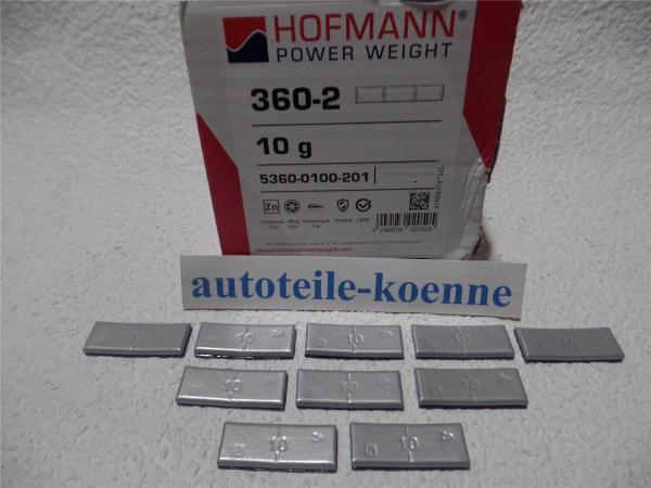 10x 10g Klebegewicht Hofmann Typ 360 Zink beschichtet Auswuchtgewicht OEM Linie