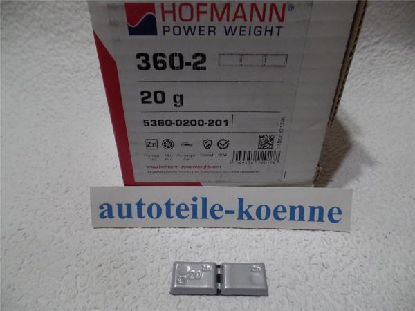 1x 20g Klebegewicht Hofmann Typ 360 Zink beschichtet Auswuchtgewicht OEM Linie