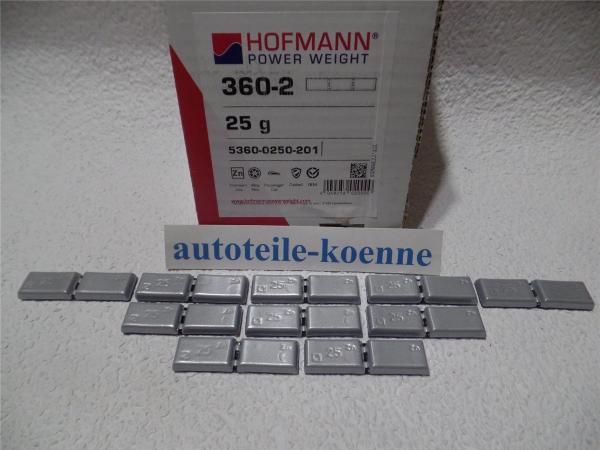 10x 25g Klebegewicht Hofmann Typ 360 Zink beschichtet Auswuchtgewicht OEM Linie