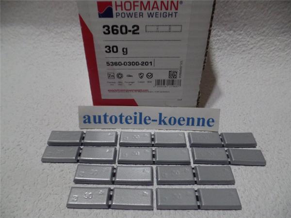 10x 30g Klebegewicht Hofmann Typ 360 Zink beschichtet Auswuchtgewicht OEM Linie