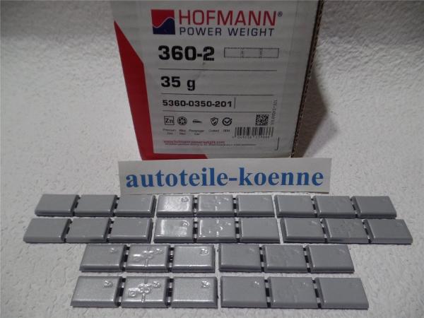 10x 35g Klebegewicht Hofmann Typ 360 Zink beschichtet Auswuchtgewicht OEM Linie