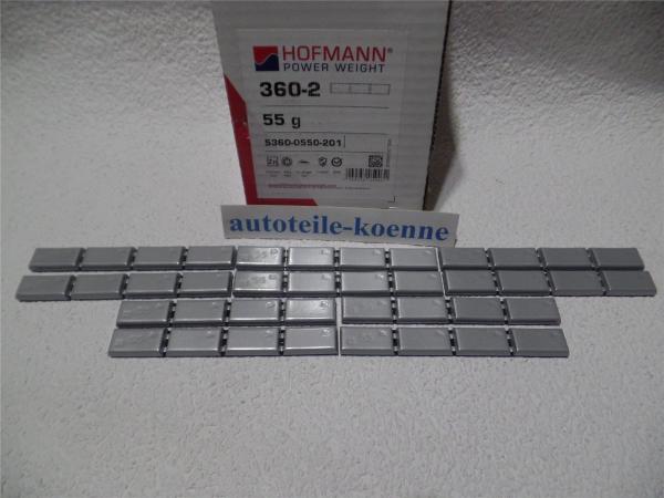 10x 55g Klebegewicht Hofmann Typ 360 Zink beschichtet Auswuchtgewicht OEM Linie