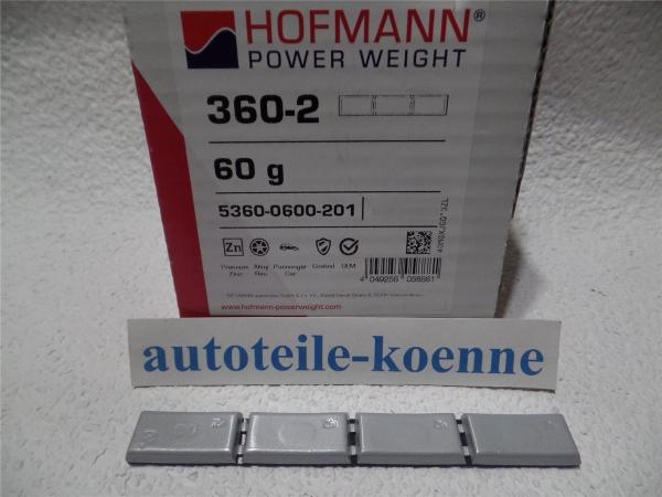 1x 60g Klebegewicht Hofmann Typ 360 Zink beschichtet Auswuchtgewicht OEM Linie