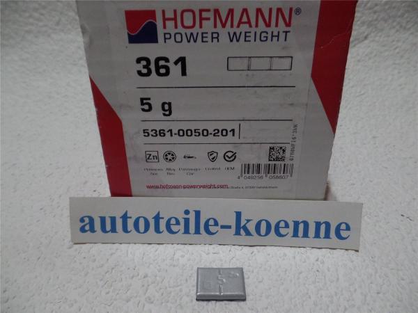 1x 5g Klebegewicht Hofmann Typ 361 Zink beschichtet Auswuchtgewicht OEM Linie