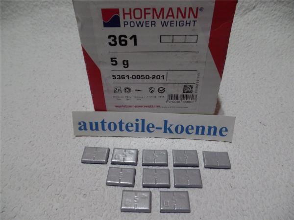 10x 5g Klebegewicht Hofmann Typ 361 Zink beschichtet Auswuchtgewicht OEM Linie