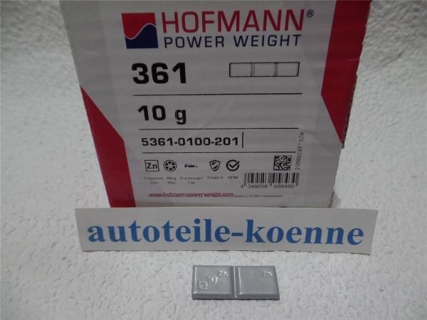 1x 10g Klebegewicht Hofmann Typ 361 Zink beschichtet Auswuchtgewicht OEM Linie