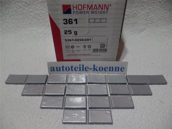 10x 25g Klebegewicht Hofmann Typ 361 Zink beschichtet Auswuchtgewicht OEM Linie
