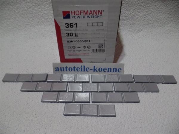 10x 30g Klebegewicht Hofmann Typ 361 Zink beschichtet Auswuchtgewicht OEM Linie