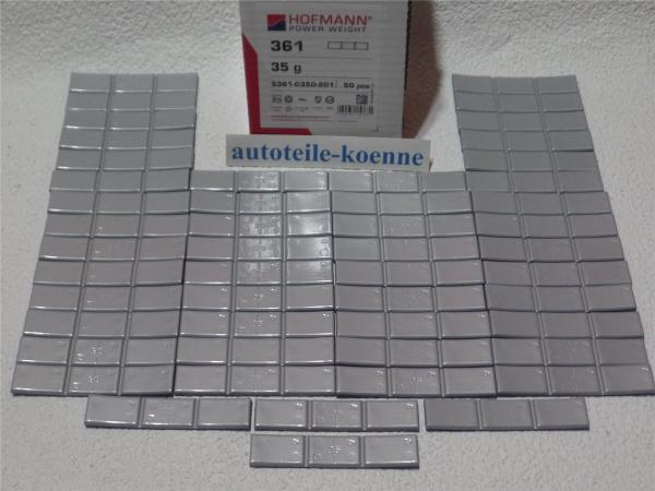 50x 35g Klebegewichte Hofmann Typ 361 Zink beschichtet OEM Linie Dicke 3,8mm