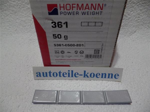 1x 50g Klebegewicht Hofmann Typ 361 Zink beschichtet Auswuchtgewicht OEM Linie
