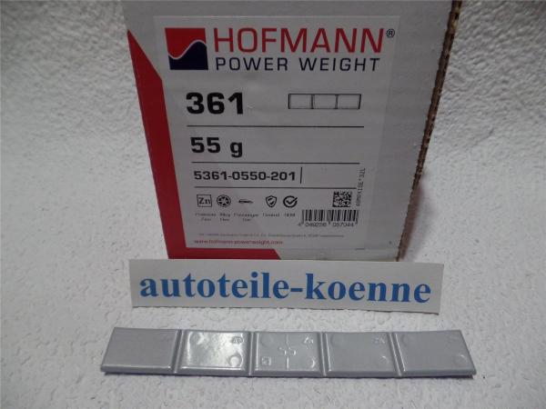 1x 55g Klebegewicht Hofmann Typ 361 Zink beschichtet Auswuchtgewicht OEM Linie