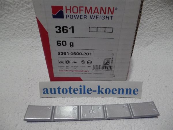 1x 60g Klebegewicht Hofmann Typ 361 Zink beschichtet Auswuchtgewicht OEM Linie