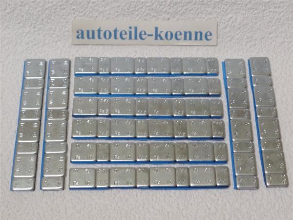 10x Klebegewicht 60g Stahl verzinkt Auswuchtgewicht Kleberiegel ECO2