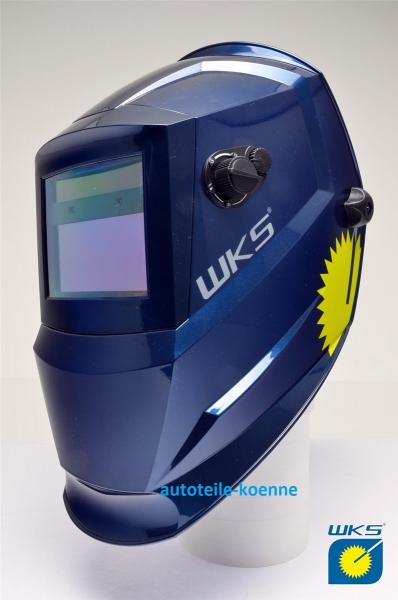 Automatik Schweißhelm DIN 4/9-13 Solar Schweißmaske Schleifmodus blaumetallic
