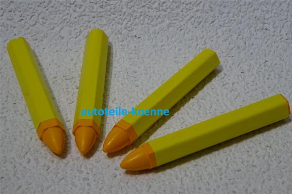 4x Signierkreide gelb Reifenkreide wasserfest Kreide Fettkreide Markierstift