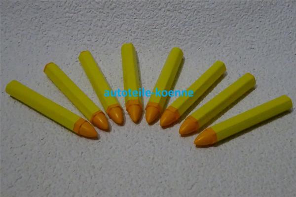 8x Signierkreide gelb Reifenkreide wasserfest Kreide Fettkreide Markierstift