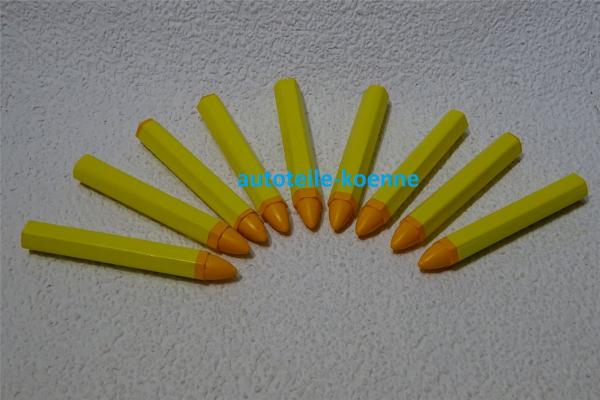 9x Signierkreide gelb Reifenkreide wasserfest Kreide Fettkreide Markierstift