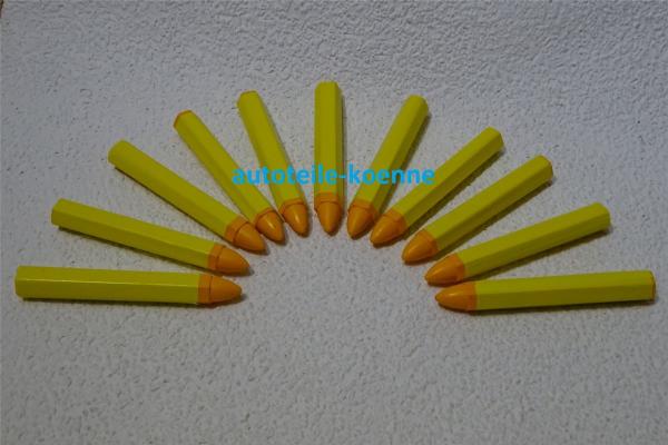 11x Signierkreide gelb Reifenkreide wasserfest Kreide Fettkreide Markierstift