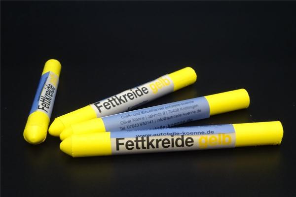 4x Fettsignierkreide gelb Reifen Kreide Marker Reifenkreide Fettkreide 12,5mm
