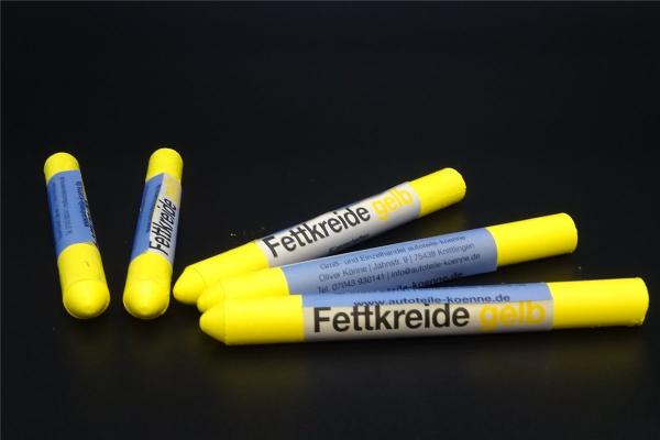 5x Fettsignierkreide gelb Reifen Kreide Marker Reifenkreide Fettkreide 12,5mm