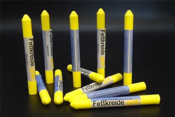 11x Fettsignierkreide gelb Reifen Kreide Marker Reifenkreide Fettkreide 12,5mm