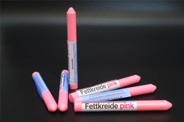 6x Fettsignierkreide pink Reifen Kreide Marker Reifenkreide Fettkreide 12,5mm
