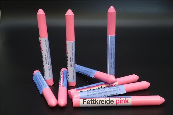 9x Fettsignierkreide pink Reifen Kreide Marker Reifenkreide Fettkreide 12,5mm