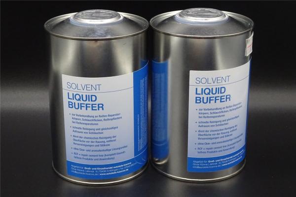 2x 1 Liter LIQUID BUFFER Gummi Schlauch Latex Reiniger + Aufrauer