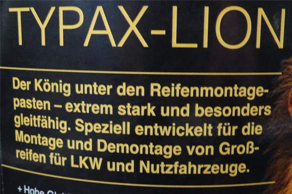 5Kg Original TYPAX-LION LKW Reifen Montagepaste Montagefett Reifenmontagepaste