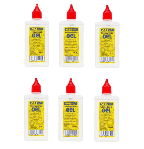 6x 100ml Haushaltsöl Nähmaschinenöl Schmieröl Universalöl Maschinenöl Öler
