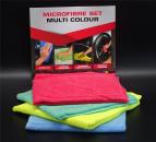 Microfasertuch 40x40cm blau gelb grün rot Mikrofaser Putztuch Universaltuch Set